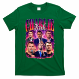 Charlie Kirk Face Justice Memorial  T-Shirt - Irish Green