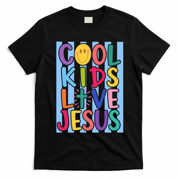 Cool Kids Love Jesus T-Shirt - Black