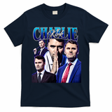 Charlie Kirk Vintage T-Shirt - Navy Blue