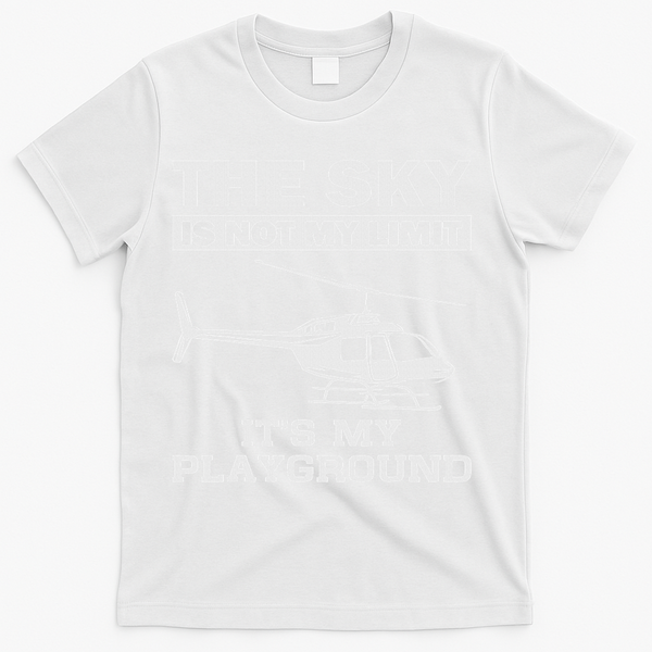 Cool Love Airplane Hanger Adventure Themed Designs Funny Helicopter Pilot Gift For Women Chopper T-Shirt - White