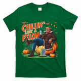Chillin Like A Felon Donald Trump Buschlight Beer Halloween T-Shirt - Green
