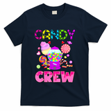 Candy Land Costume Women Candy Crew Sweetie Candy Squad T-Shirt - Navy