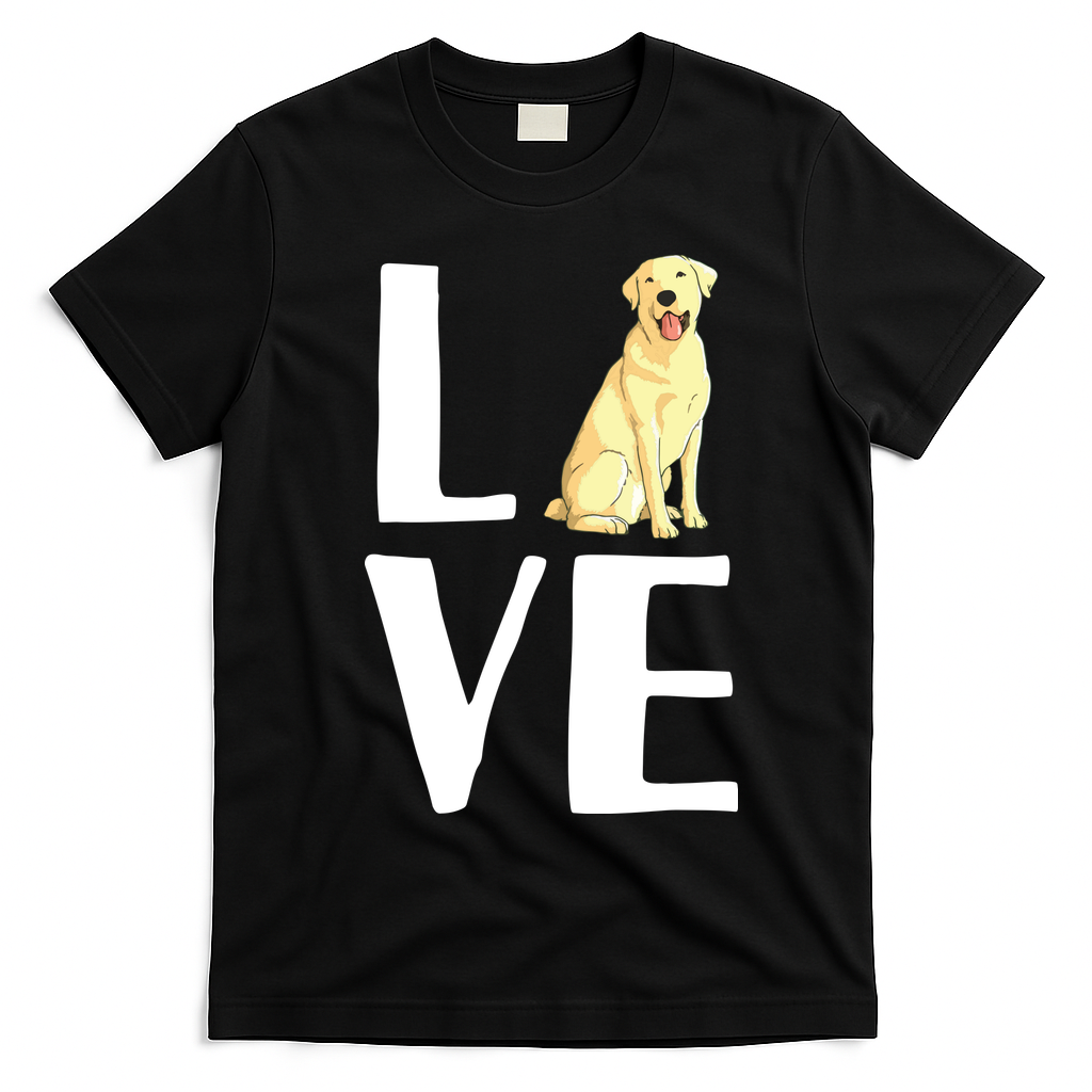 Cool Labrador For Men Women Yellow Lab Dog Lab Retriever T-Shirt - Black