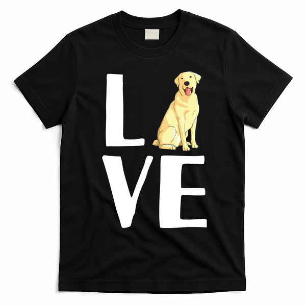 Cool Labrador For Men Women Yellow Lab Dog Lab Retriever T-Shirt - Black