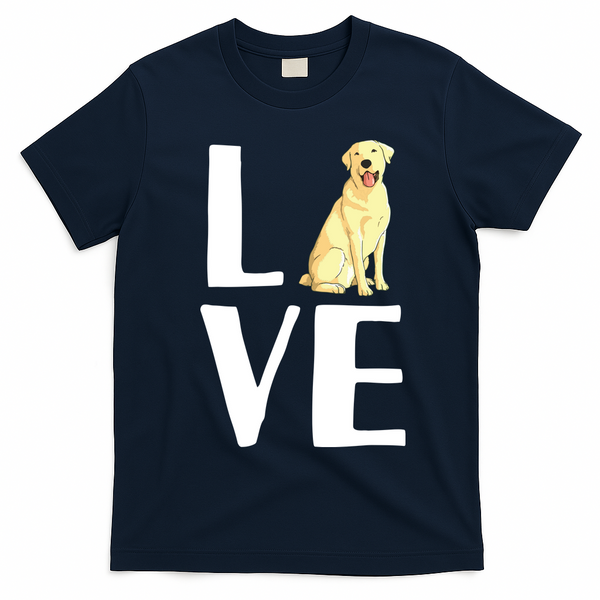 Cool Labrador For Men Women Yellow Lab Dog Lab Retriever T-Shirt - Navy Blue
