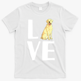 Cool Labrador For Men Women Yellow Lab Dog Lab Retriever T-Shirt - White