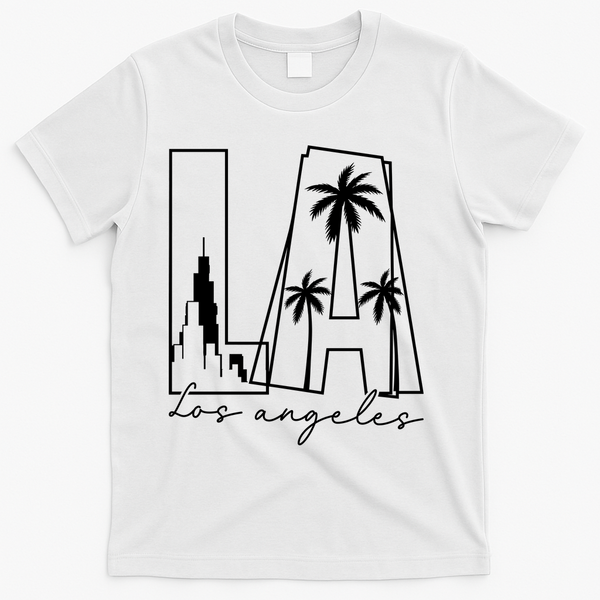 Classic LA Los Angeles Logo T-Shirt - White