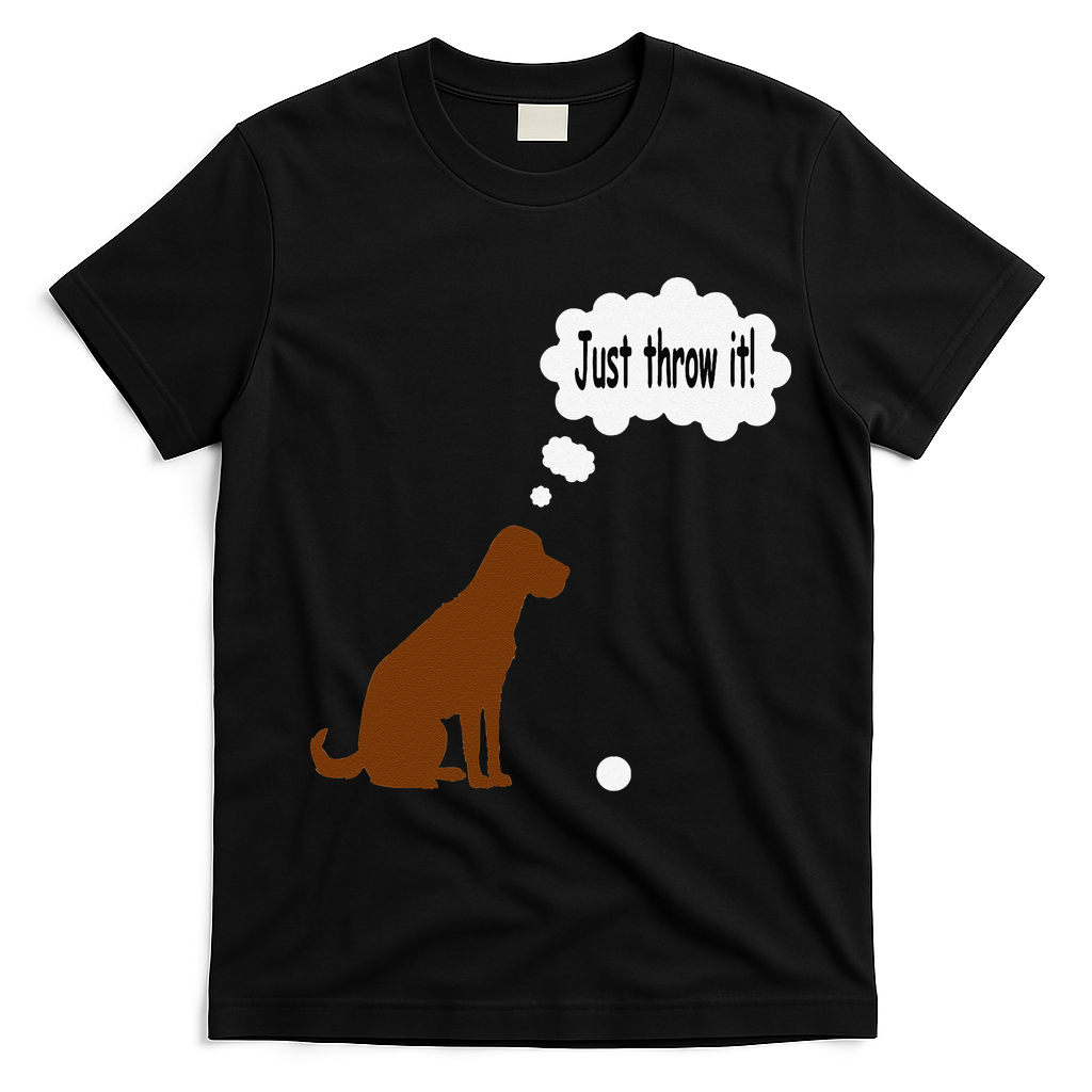 Chocolate Labrador Retriever Funny Lab Dog T-Shirt - Black