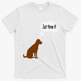 Chocolate Labrador Retriever Funny Lab Dog T-Shirt - White