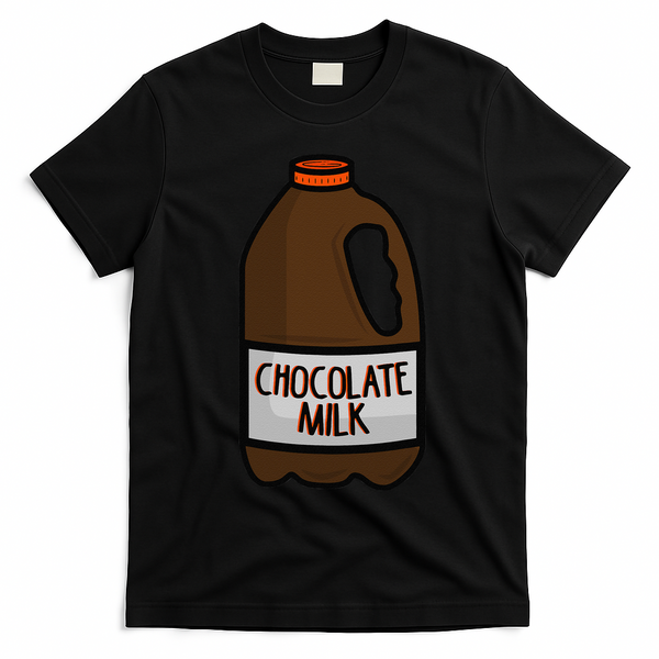 Chocolate Milk Costume Matching Halloween Costume T-Shirt - Black