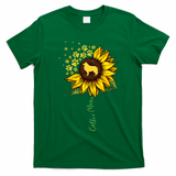 Collie Mom Sunflower Rough Collie Funny Gift Dog Mom Mama Gift T-Shirt - Irish Green