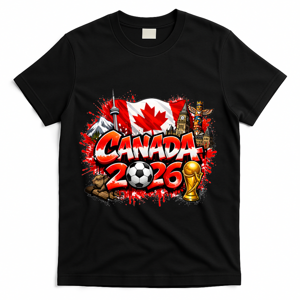 CANADA North America Soccer Tournament 2026 T-Shirt - Black