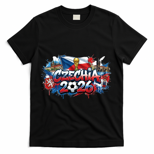 CZECHIA North America Soccer Tournament 2026 T-Shirt - Black