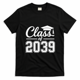 Class Of 2039 Graduation Celebration T-Shirt - Black