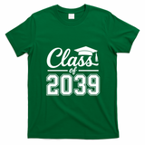 Class Of 2039 Graduation Celebration T-Shirt - Irish Green
