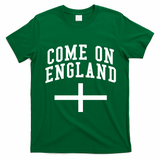 Come On England Flag England Pride Soccer T-Shirt - Irish Green