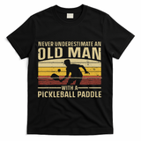 Cool Pickleball Art For Women Paddle Pickleball Player T-Shirt - Black