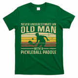 Cool Pickleball Art For Women Paddle Pickleball Player T-Shirt - Green