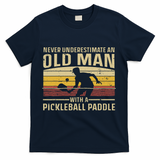 Cool Pickleball Art For Women Paddle Pickleball Player T-Shirt - Navy