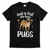 Cool Pug Art For Women Pug Dog Animal Puppy Lover T-Shirt - Black