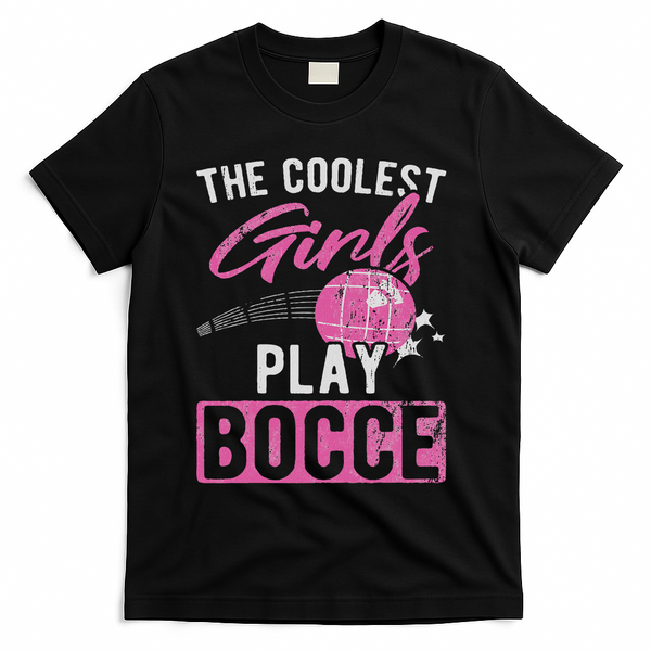 Coolest Play Bocce Ball T-Shirt - Black
