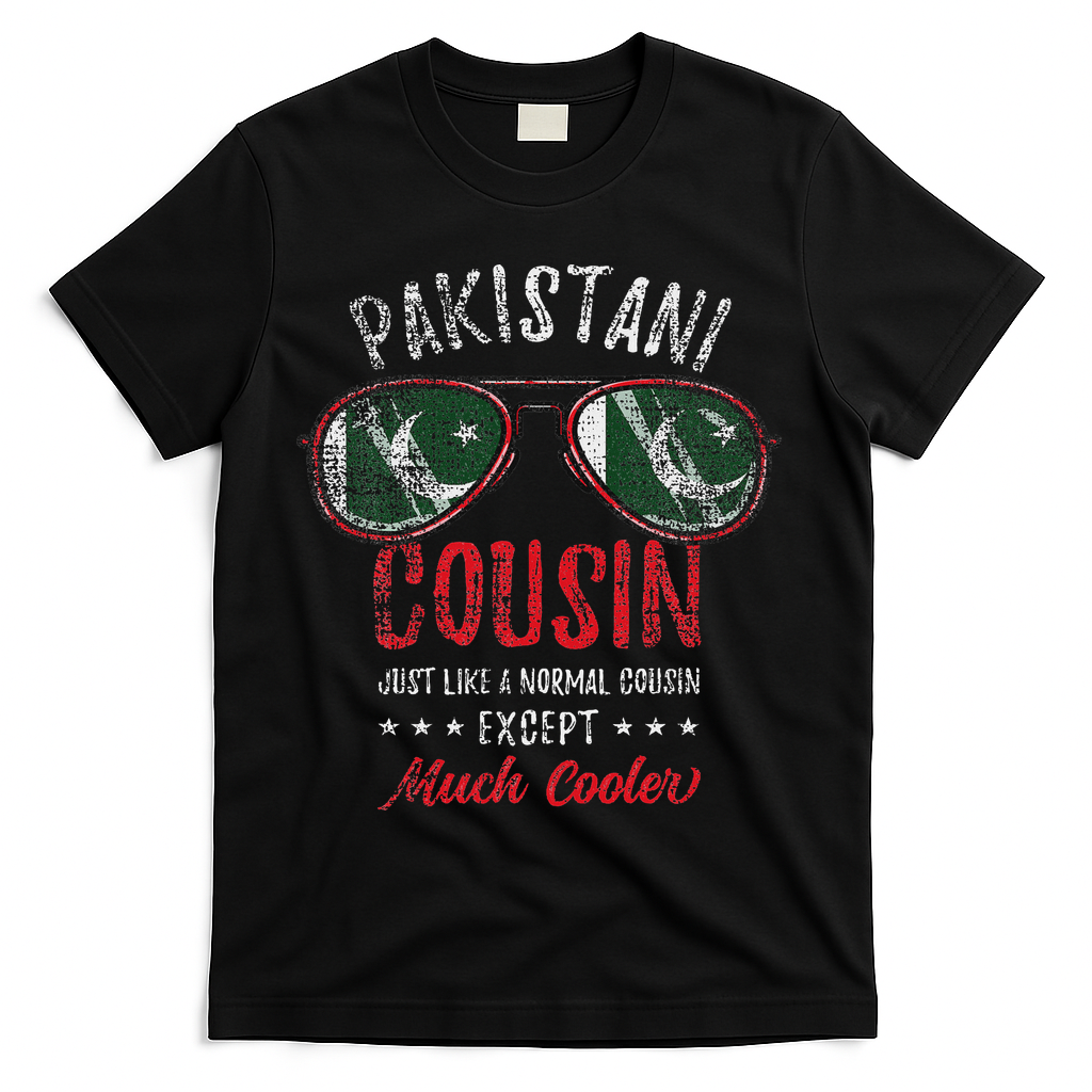 Cool Pakistani Cousin Sunglasses Pakistani Family Vintage T-Shirt - Black