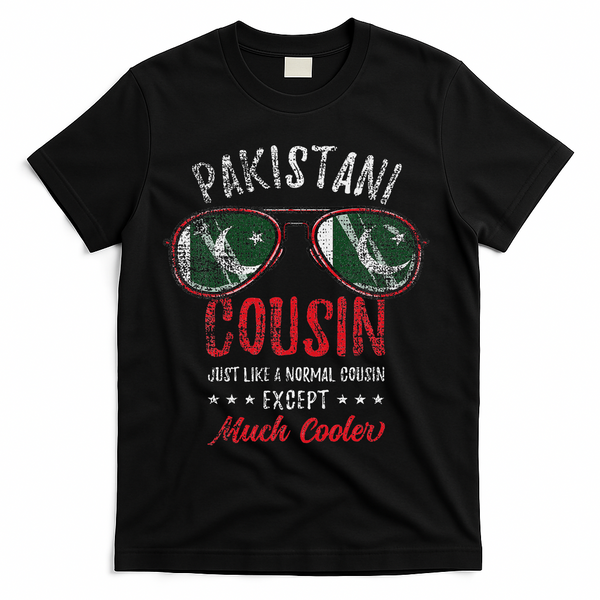 Cool Pakistani Cousin Sunglasses Pakistani Family Vintage T-Shirt - Black