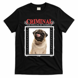 Custom Photo Dog Criminal For Stealing My Sandwich T-Shirt - Black