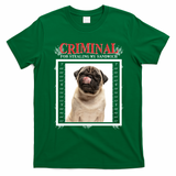 Custom Photo Dog Criminal For Stealing My Sandwich T-Shirt - Irish Green