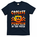Coolest Pumpkin In The Patch Halloween Gift T-Shirt - Navy