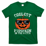 Coolest Pumpkin In The Patch Halloween Great Gift T-Shirt - Green