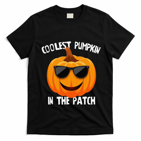 Coolest Pumpkin In The Patch Halloween Gift Gift T-Shirt - Black