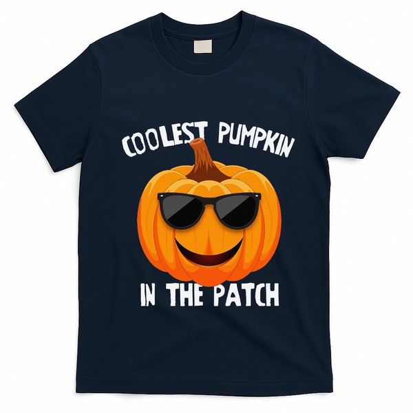 Coolest Pumpkin In The Patch Halloween Gift Gift T-Shirt - Navy Blue