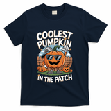 Coolest Pumpkin In The Patch Cute Gift T-Shirt - Navy