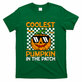 Coolest Pumpkin In The Patch Outfit Halloween T-Shirt - Green