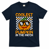 Coolest Pumpkin In The Patch Outfit Halloween T-Shirt - Navy