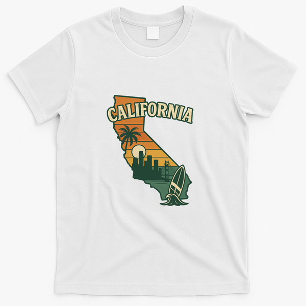 California Retro T-Shirt - White