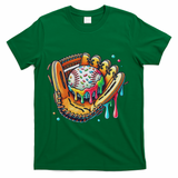 Cool Sport Baseball Glove Drip With Sprinkles Drip T-Shirt - Green