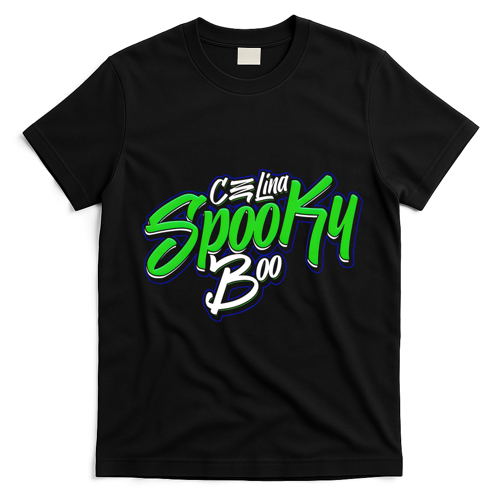 Celina Spooky Boo T-Shirt - Black