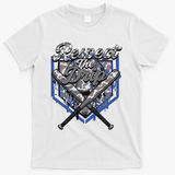 Cool Sport Baseball Home Camo Plate Drip With Sprinkles T-Shirt - White