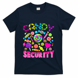 Candy Security Candyland Costume Teens Adult T-Shirt - Navy