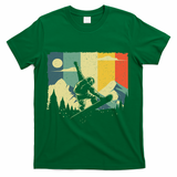 Cool Snowboarding Design For Women Vintage Snowboarder T-Shirt - Green