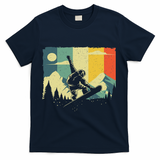 Cool Snowboarding Design For Women Vintage Snowboarder T-Shirt - Navy