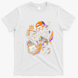 Cool Skeleton Soccer Player Halloween T-Shirt - White