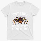 Cute Spider Spider Web Tarantula Arachnid T-Shirt - White