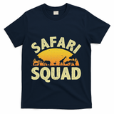 Cool Safari Squad For Women Zoo Animal African Jungle T-Shirt - Navy