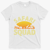 Cool Safari Squad For Women Zoo Animal African Jungle T-Shirt - White