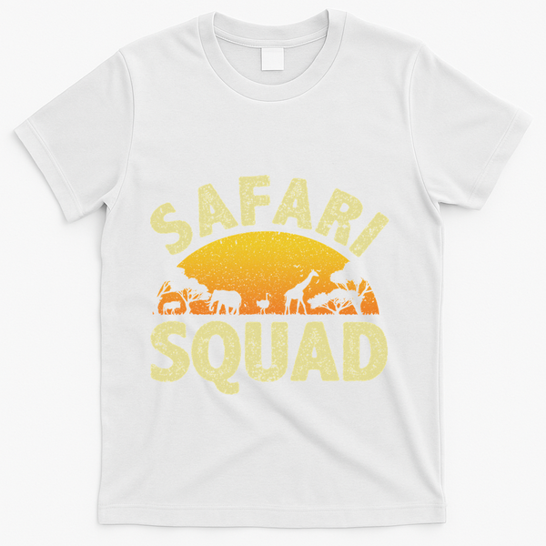 Cool Safari Squad For Women Zoo Animal African Jungle T-Shirt - White