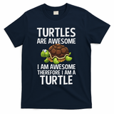 Cool Sea Turtle For Women Tortoise Lover Turtle Animal T-Shirt - Navy