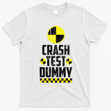 Crash Test Dummy Last Minute Costume Funny Halloween T-Shirt - White